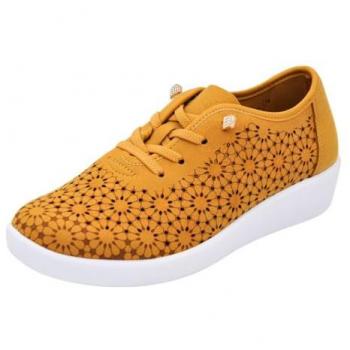 Deportiva Doctor Cutillas Nueva York 38472 Cuero Mujer, Plantilla Memory Foam, Talón Reforzado, Cuña, Cierre Velcro, Plantilla Extraíble Talla 36