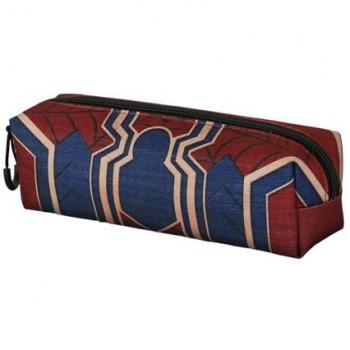 Estuche Portatodo Cuadrado Drop Spiderman Marvel, Rojo, 22 x 9 cm