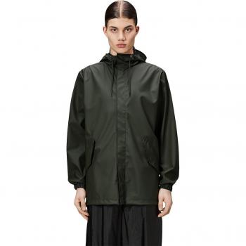 Rains Unisex Fishtail Jacket - Green - L