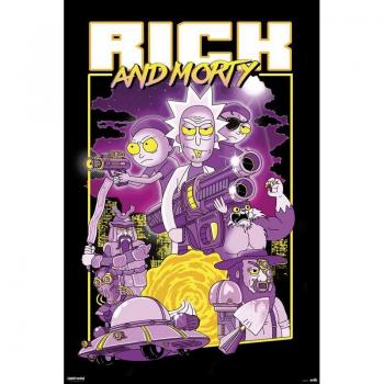 Póster de Personajes Rick and Morty - Tamaño Grande 91.5x61 cm