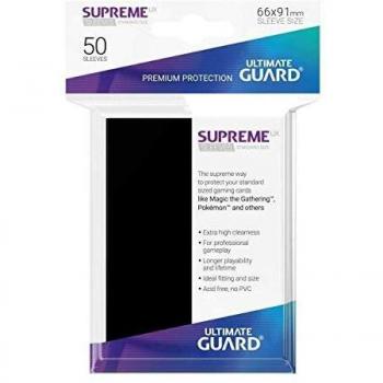 Ultimate Guard- Mangas Juego de Cartas, Color Negro