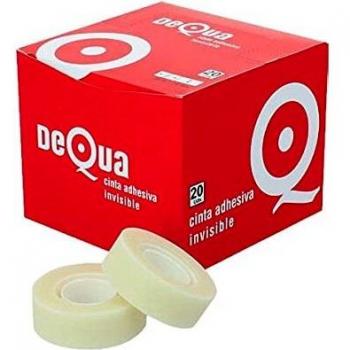 Rollo cinta adhesiva invisible Dequa 19mm.x33m.