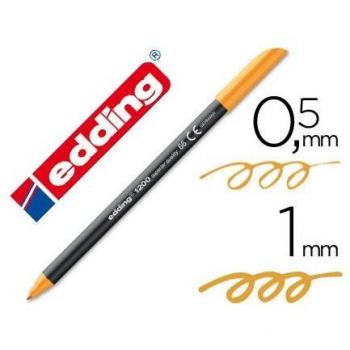 Rotulador Edding 1200 Naranja Neon de Punta Fina 0,5mm