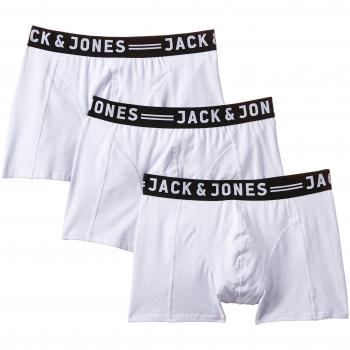 Jack & Jones Sense Men's Boxer Shorts 3-Pack - White