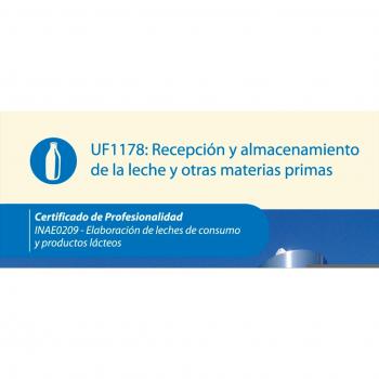 Recepción y almacenamiento de la leche y otras materias primas. INAE0209