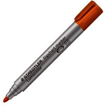 Marcador Flipchart Lumocolor 356 Staedtler, punta redonda de 2mm, color naranja, pack de 10 unidades