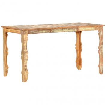 Mesa de comedor de madera maciza reciclada 140x70x76 cm