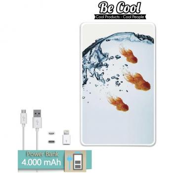 Becool® - Batería Externa Power Bank 4000 mah + Gratis 1 cable USB-MicroUsb