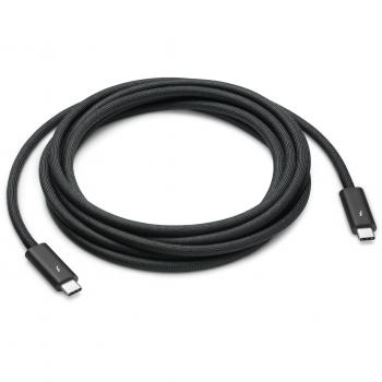 Apple Cable Thunderbolt 4 Pro de 3 metros, velocidad de transferencia de hasta 40 Gbit/s, color negro