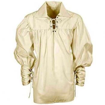 WIDMANN wdm67656 ? Disfraz para adultos Camisa Spadaccino Crema, Blanco, M