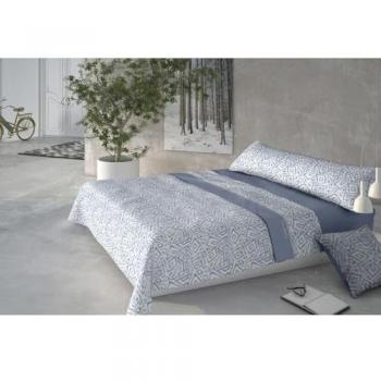 Juego de Sábanas Pierre Cardin Coralina Mármol Azul Cama de 135