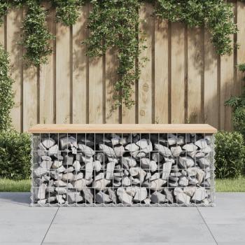 Gabion Design Garden Bench 103x44x42 cm Solid Pine Wood