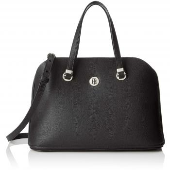 Tommy Hilfiger - Th Core Satchel, Bolsos bandolera Mujer, Negro