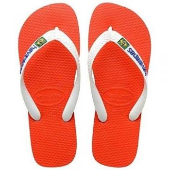 Havaianas Brasil Logo - Chanclas Unisex, color Naranja