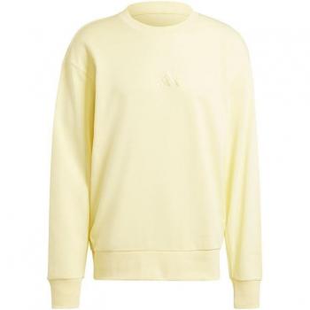 Sudadera Adidas All Szn French Terry Crew Hombre Amarillo