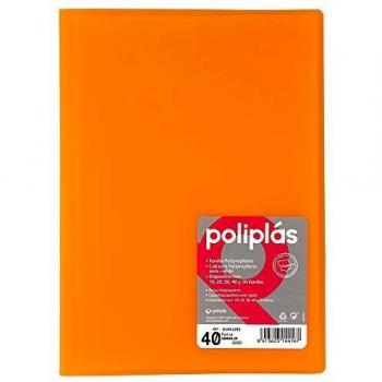 Grafoplas 1155891 - Carpeta de 40 fundas, color naranja