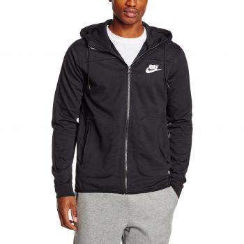 Nike M Nsw Av15 Hoodie Fz Flc Sudadera, Hombre, Negro