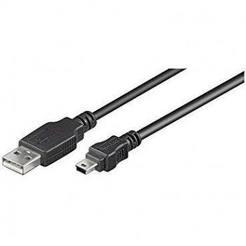 Goobay 0.15m USB 2.0 A/Mini-B 0.15m USB A Mini-USB B Macho Macho Negro - Cable USB