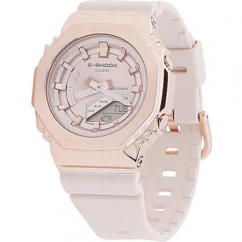 Casio G-Shock GM-S2100PG-4AER Analog Digital Resin Strap Rose Gold Tone Dial Quartz Women's Watch 200M