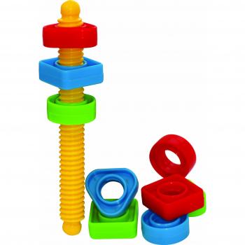 Gowi GW26489 - Screwing, juego de tornillo y tuercas para bebés
