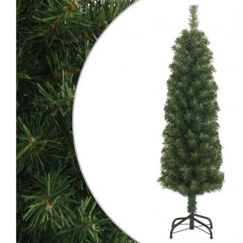 Slim Artificial Christmas Tree with Stand Green 150 cm PVC
