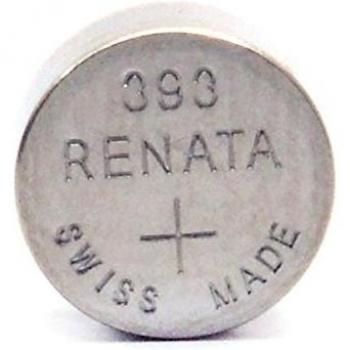 Renata / Swatch Group - Pila botón óxido de plata 393 RENATA 1.55V 80mAh - Blister