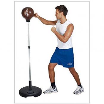 Bola de Boxeo Profi XL Hudora para Niños - Punching Ball Kickboxing Azul