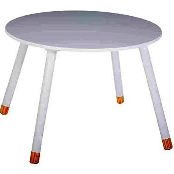 ATMOSPHERA CREATEUR D'INTERIEUR Mesa Blanca Dulzura, Madera, L. 60 x l. 60 x H. 43 cm