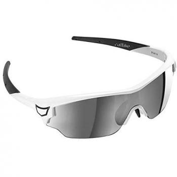 Catlike D'Lux - Gafas de ciclismo unisex, color blanco/negro brillo