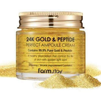 Farmstay 24K Gold & Peptide Perfect Ampoule Cream 80ml