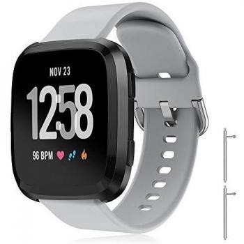TOPsic Correa Fitbit Versa 2/Versa Lite/Versa, 22mm Pulsera Reemplazo de Silicona Suave Deportiva Bandas Correa para Fitbit Versa/Versa Lite/Versa 2