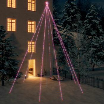 Luces de Navidad para Árbol 1300 LED Multicolor Interior/Exterior 8 Metros