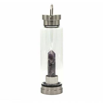 Amethyst Obelisk Crystal Infused Water Bottle
