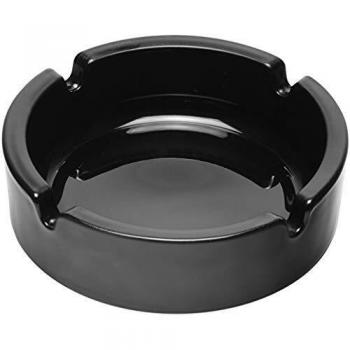 Cenicero Apilable Arcoroc Set de 6 Unidades Negro de Vidrio