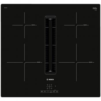 Bosch Serie 4 PIE611B15E Placa de Inducción Integrada con Extractor, 60 cm, Color Negro, 4 Zonas de Cocción, Clase Energética B