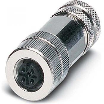 M12 Field Assembly Circular Connector, 4-Pole Unassembled Sensor/Actuator Connector