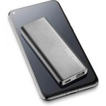 cellularline FREEPSLIM5000K Free Power Slim 5000 Ultra Thin and Fast Portable Charge