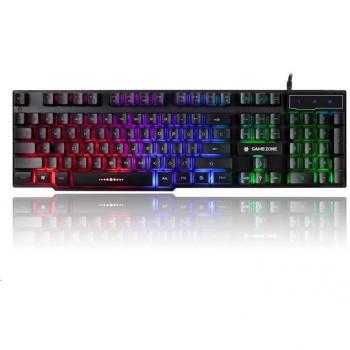 Teclado 3 Colores Retroiluminación Gamezone Trakla46651