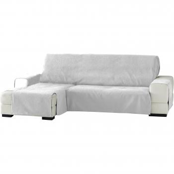 Eysa Zoco - Funda para chaise longue, izquierda, vista frontal, 240 cm, Blanco