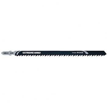 DeWalt DT2167-QZ DT2167-QZ-Hoja de Sierra de calar HCS, Longitud: 180mm, Paso de Diente: 4mm, para Cortes Gruesos y rápidos en Madera de construcción de hasta 120mm de Espesor, 0 W, 0 V