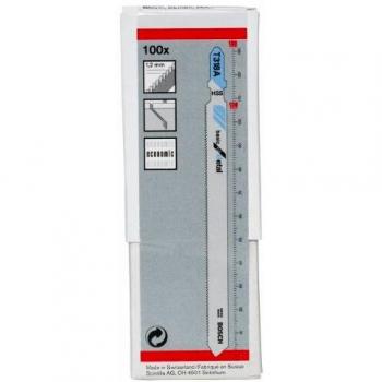 Bosch Professional 100x Hojas de sierra de calar T 318 A Basic for Metal