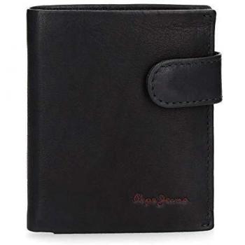 Cartera Pepe Jeans Fair Vertical con Cierre de Clic Azul