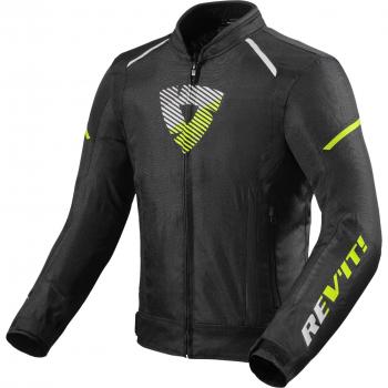 Chaqueta De Moto De Hombre Sprint H2 O Revit - Textil, Color Negro Amarillo, Talla XL