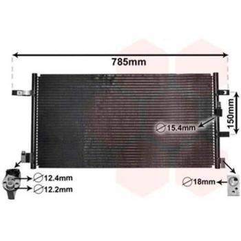 Condensador de aire acondicionado VAN WEZEL 03005360, compatible con International Radiators