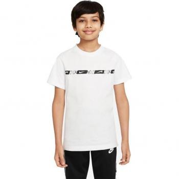 Camiseta Nike Sportswear Repeat para niños en color blanco