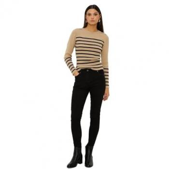 Oasis Women's Black Elastane Mid Rise Skinny Jeans - Size 6 Regular