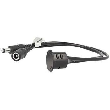 Interruptor LED Dimmer Táctil Empotrable Negro 12V 24V 4A con Cable DC Jack 5.5x2.1mm