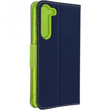 Funda para Samsung Galaxy S23 Plus con Tarjetero y Soporte en Azul Oscuro