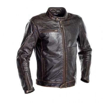 Chaqueta de Moto Richa Normandie Marrón - Cuero, Talla 48
