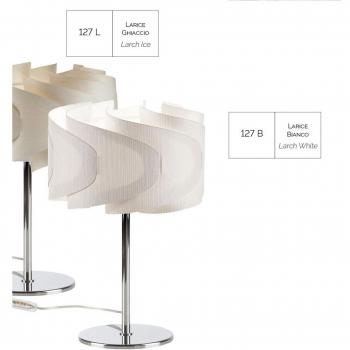 Lámpara de mesa Lumetto Ellix con aspecto de madera